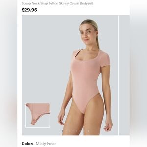 NWT halara scoop neck bodysuit